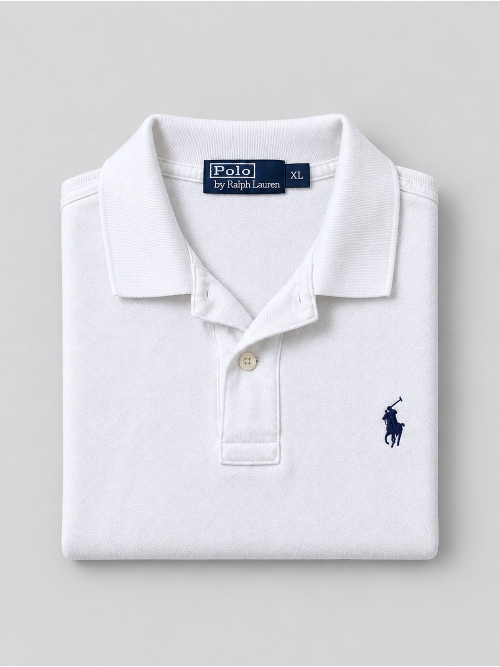 Vintage Polo Ralph Lauren Mens Polo Shirt XL Preppy Logo Pony White
